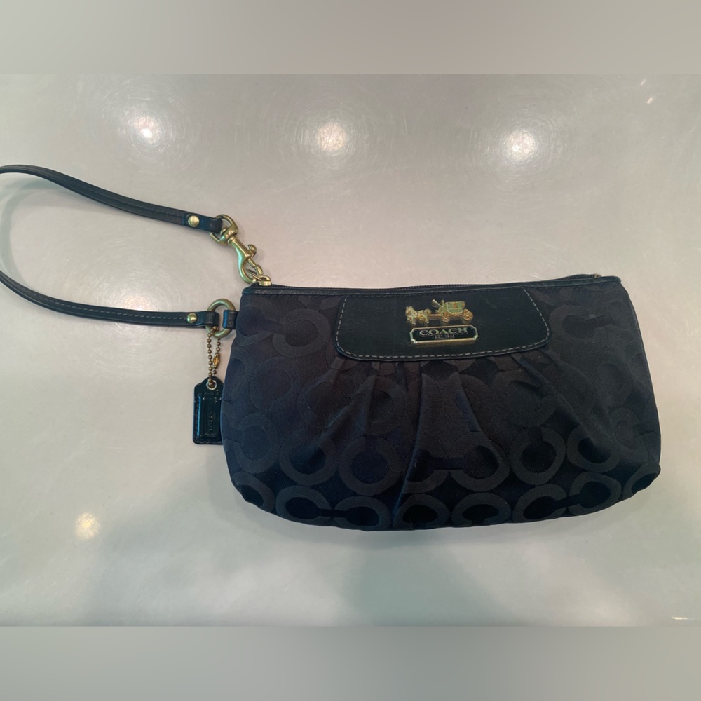 Black Coach Clutch - Picture 1 of 3